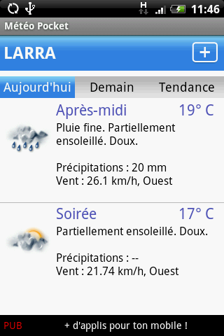 Météo Pocket Android News & Weather