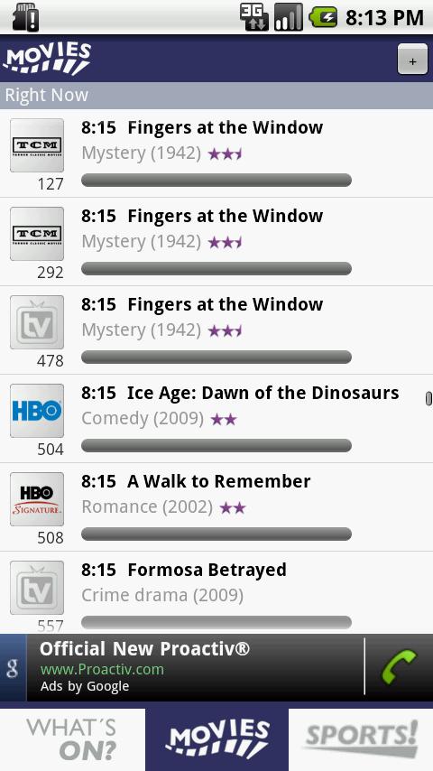 TV Listings for Android (Free) Android Media & Video