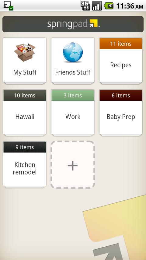 Springpad Android Productivity