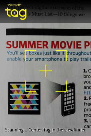 Microsoft Tag Reader Android Productivity