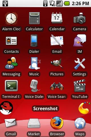 aHome Theme: RedHat Android Multimedia