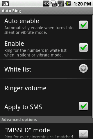 Auto Ring Android Communication
