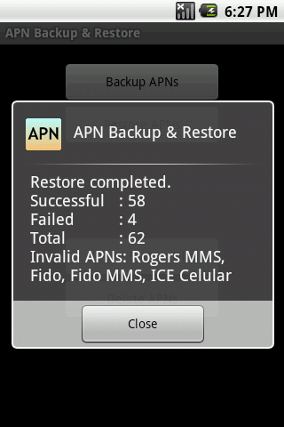 APN Backup & Restore Android Tools