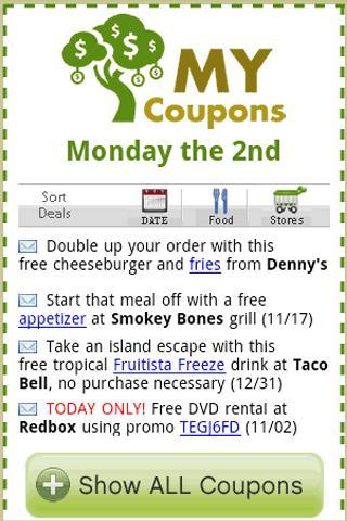 My Coupons  LOCAL!