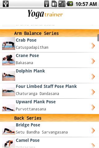 Yoga Trainer Lite Android Demo