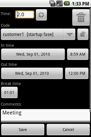 myTimeSheet Android Productivity