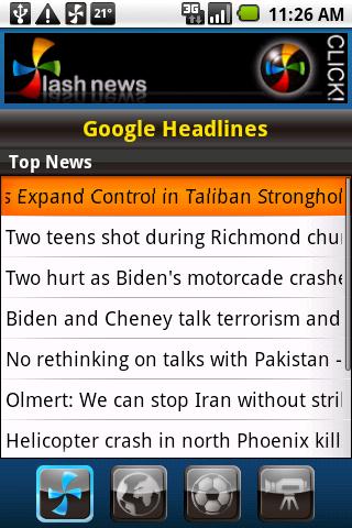 Flash News for Android Android News & Weather