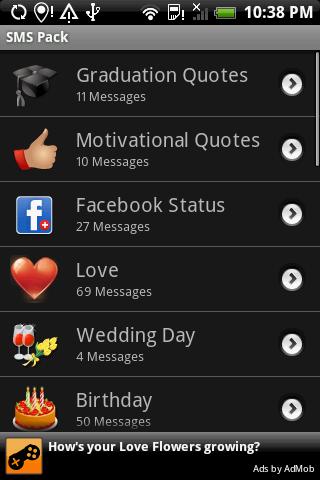 SMS Pack Android Lifestyle