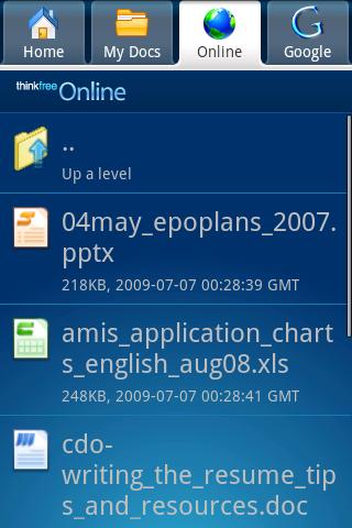 ThinkFree Office Mobile  App