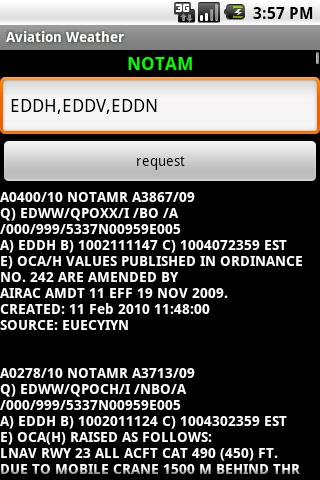 Aviation Weather Android Tools