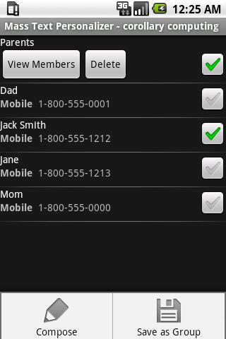 Mass Text Personalizer Android Communication