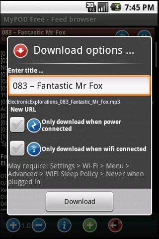 MyPOD Podcast Player Free Android Multimedia