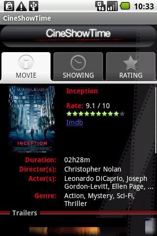 CineShowTime movie Android Entertainment