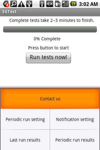 3gtest Android Communication