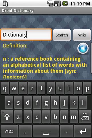 Droid Dictionary /w Wiki Android Reference