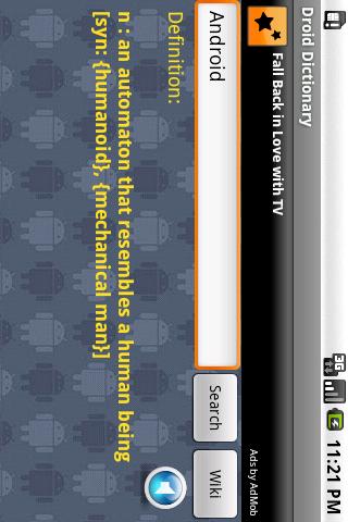 Droid Dictionary /w Wiki Android Reference