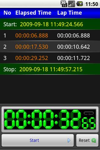 aStopwatch Android Sports