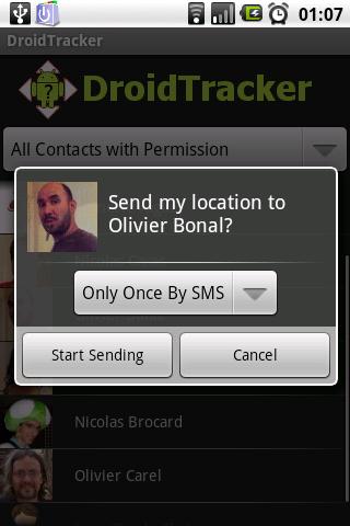DroidTracker Android Social
