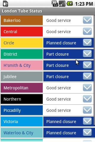 London Tube Status Android Travel