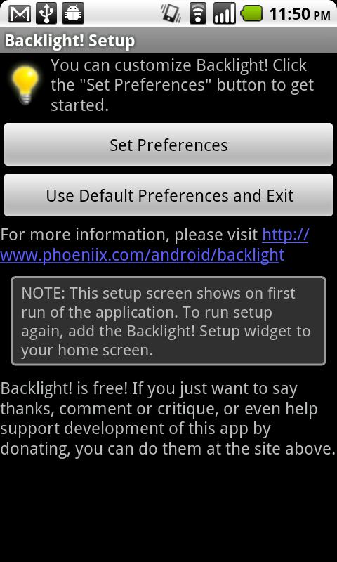 Backlight! Android Tools