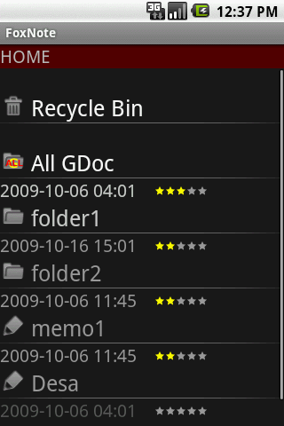 FoxNote with GDoc Android Productivity
