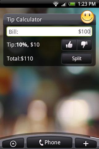 Tip Calculator Widget Android Tools