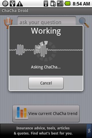 ChaCha Droid Android Reference