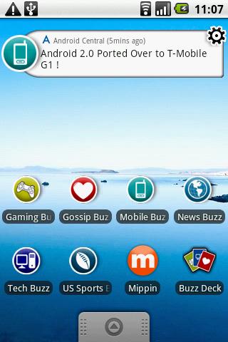 Mobile Buzz Widget Android Communication