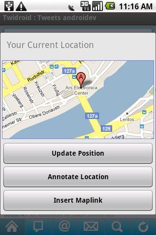 google maps 4 twidroid Android Communication