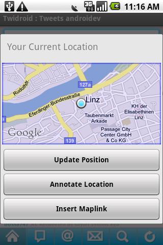 google maps 4 twidroid Android Communication