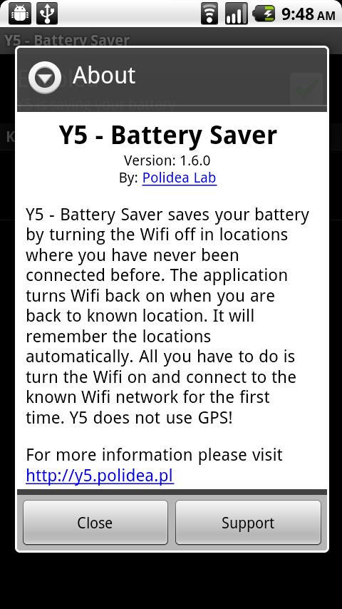 Y5 – Battery Saver Android Tools