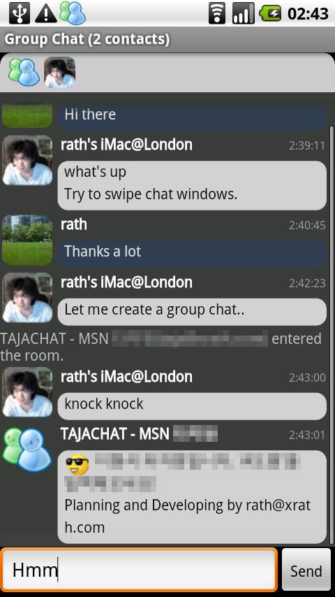 MSN Talk Android Communication
