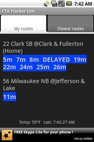 Chicago Transit Tracker Lite Android Travel & Local