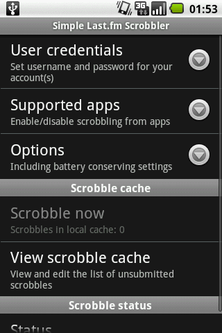 Simple Last.fm Scrobbler Android Multimedia