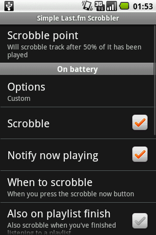 Simple Last.fm Scrobbler Android Multimedia
