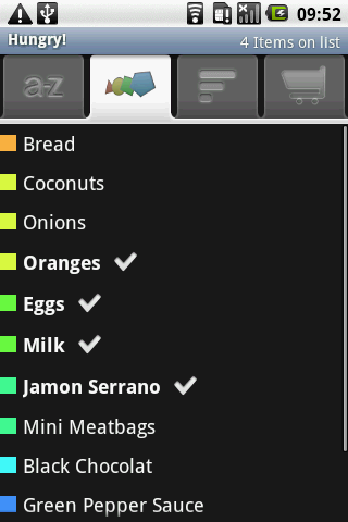 Hungry! Shoplist Android Shopping