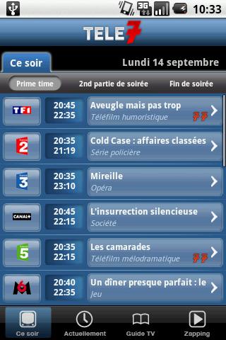 Télé7 programme TV Android Entertainment