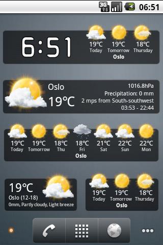 Weather widgets (yr.no) Android News & Weather