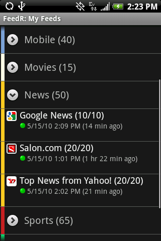 FeedR News Reader