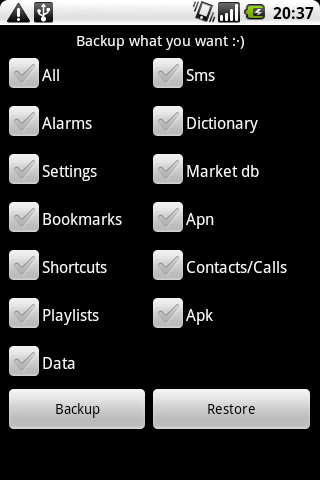 Backup for root users Android Tools