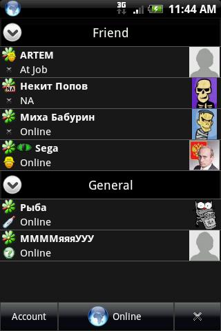 ICQLive beta Android Communication