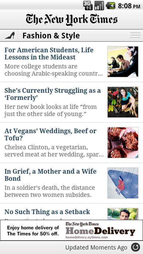 NYTimes Android News & Weather