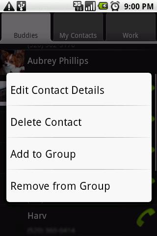 Contacts  Evolved Android Communication