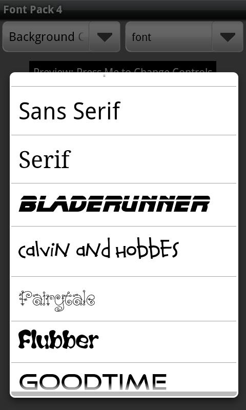 Font Pack 4 Android Tools