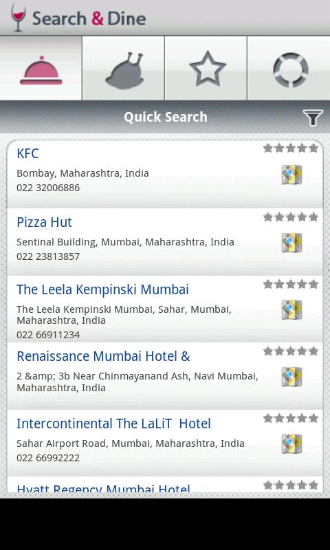Search & Dine Android Lifestyle