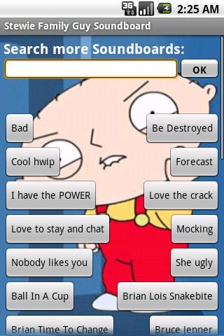 Stewie – Family Guy Soundboard Android Entertainment
