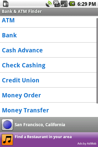 Bank & ATM Finder Android Finance