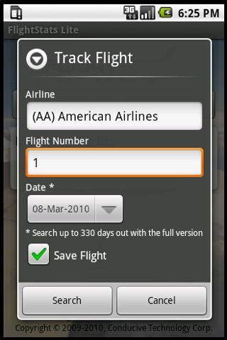 FlightStats Lite for Android Android Travel