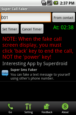 Super Call Faker Free