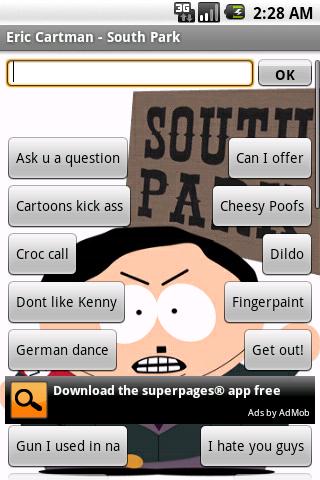 Eric Cartman – South Park Android Entertainment